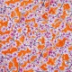 Orange Flor de cerezo oilcloth