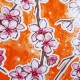 Orange Flor de cerezo oilcloth