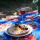Blue Ramilletes oilcloth