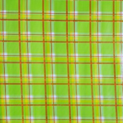 Green Plaid oilcloth