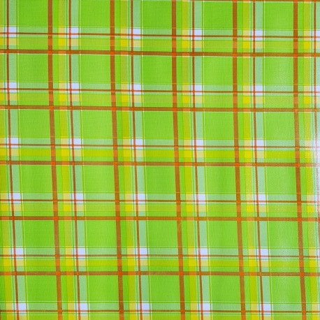 Green Plaid oilcloth