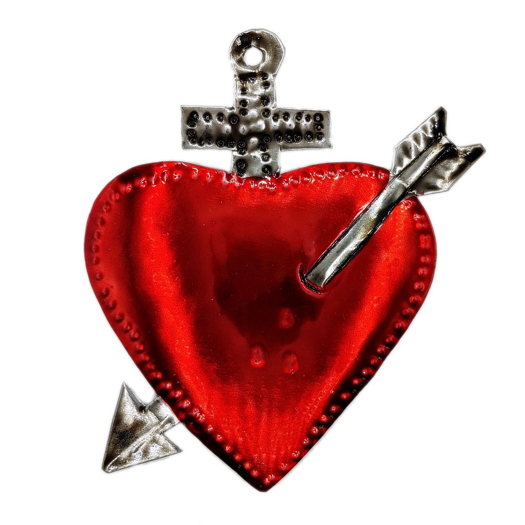 Pierced sacred heart - Heart with arrow tattoo style - Casa Frida Pierced sacred heart - Heart with arrow tattoo style - Casa Frida