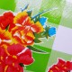 Green Claveles oilcloth