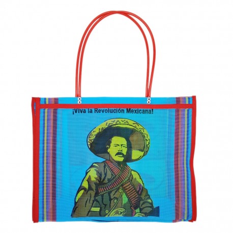 Blue Pancho Villa market bag