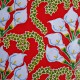 Red Alcatraz Oilcloth