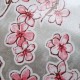 Silver Flor de cerezo oilcloth