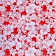 Red Flores oilcloth