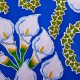 Blue Alcatraz Oilcloth