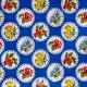 Royal blue Granadas oilcloth