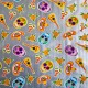 Silver Calaveras oilcloth