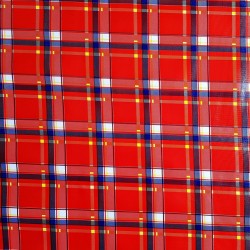 Red Plaid oilcloth