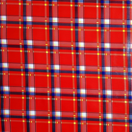 Hule Escocés Rojo