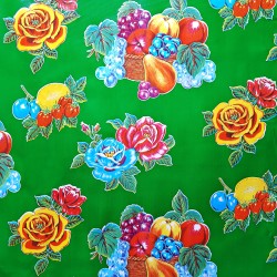 Green Limones oilcloth