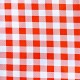 Orange Check oilcloth