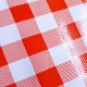 Orange Check oilcloth