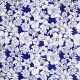 Navy Flores oilcloth