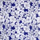 Navy Flores oilcloth