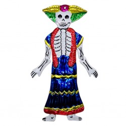 Décoration métal Calaca