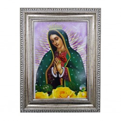 Cadre Vierge de Guadalupe Rosas