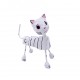 Figurine calavera chat Blanc