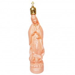 Peach Virgin of Guadalupe bottle