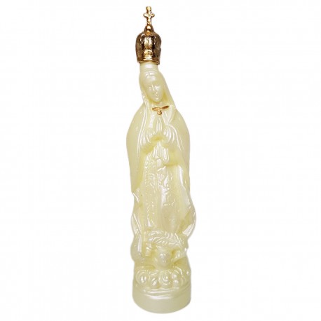 Botella Virgen de Guadalupe Amarillo claro