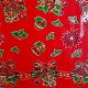 Red Campanas Oilcloth