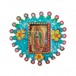 Nicho Virgen de Guadalupe Turquesa