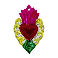 Sagrado corazón Mexicano Rosa