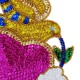 Bird Sacred heart Sequin patch