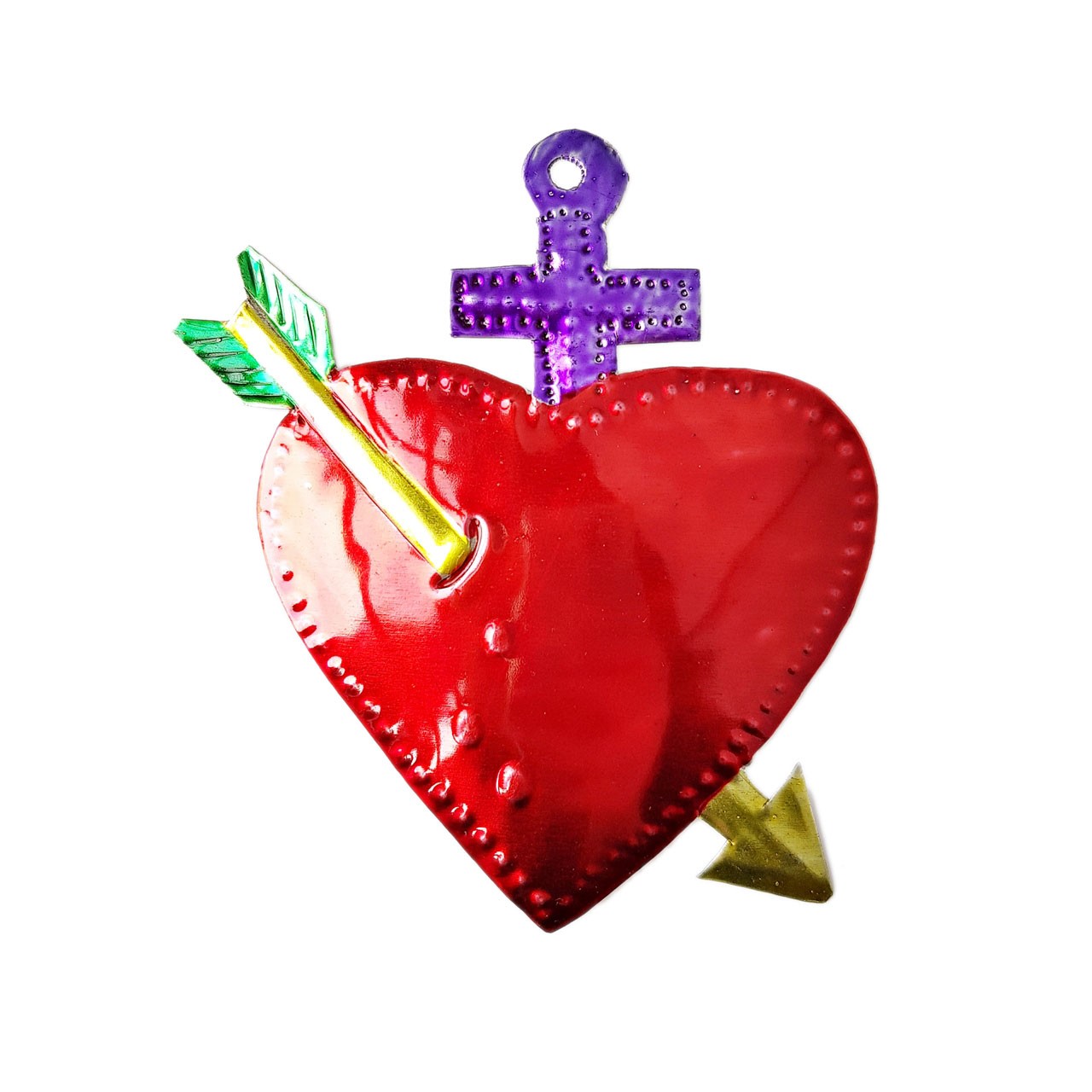 Pierced sacred heart - Heart with arrow tattoo style - Casa Frida