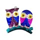 Owls Tin ornament