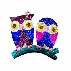 Owls Tin ornament