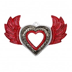 Coeur sacré à miroir Petites ailes