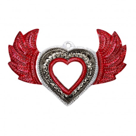Coeur sacré à miroir Petites ailes
