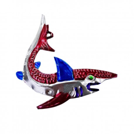 Décoration en étain Perroquet