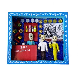 Blue The bar Large diorama box