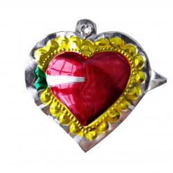 Yellow Sacred heart with arrow