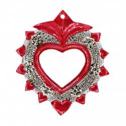 Hearts border mirror