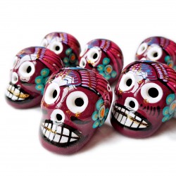 Magnet Calavera Bordeaux