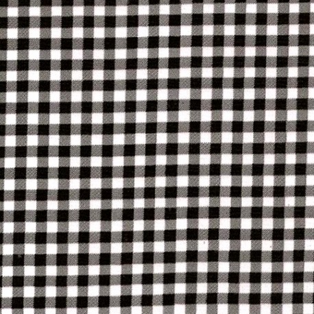 Rouleau toile cirée Vichy Noir