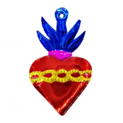 Coeur sacré couronne d'épines Bleu
