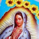 Póster Virgen de Guadalupe Girasoles