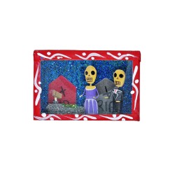 Cajita de calaveras El cementerio