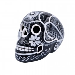 Black and white Mexican Calavera