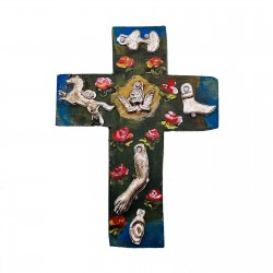 Petite croix Milagro Coeur sacré