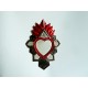Sacred heart with mirror Aztec