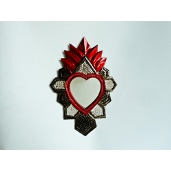 Sacred heart with mirror Aztec