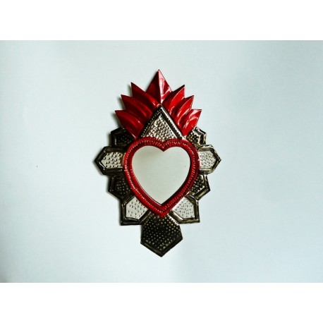 Sacred heart with mirror Aztec