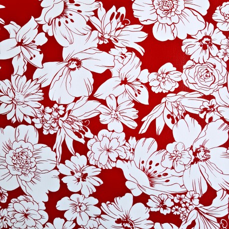 Toile cirée Flores Marine